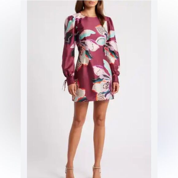 NWT Hutch Long-Sleeve Deva Mini Dress Large Anthropologie - Picture 14 of 16